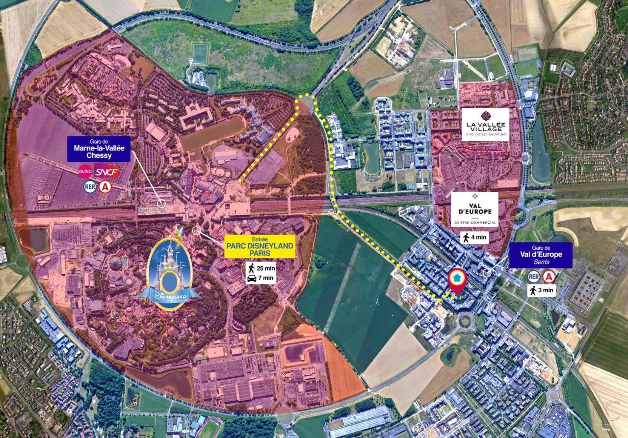 שסי *Disneyland/Chessy* Appartement Idealement Situe מראה חיצוני תמונה